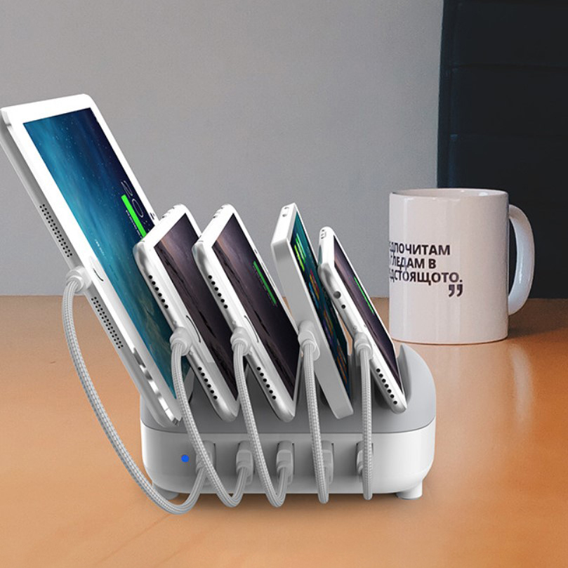 Orico 40W 5Port USB Charging Station for Phone / Tablet (White)